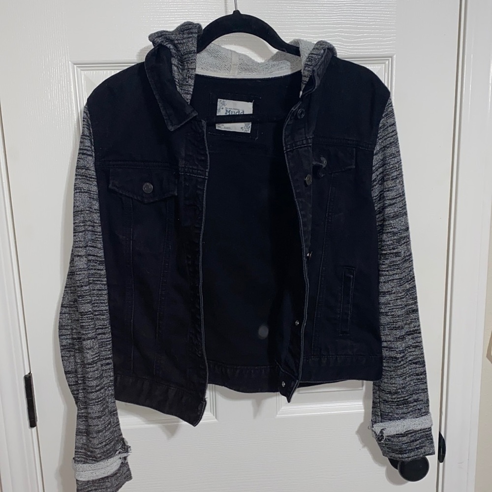 Mudd denim jacket with hood